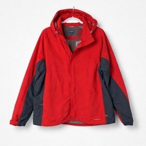 Lands' End High Quality Hooded Jacket Wind Breaker Mens Sz XL